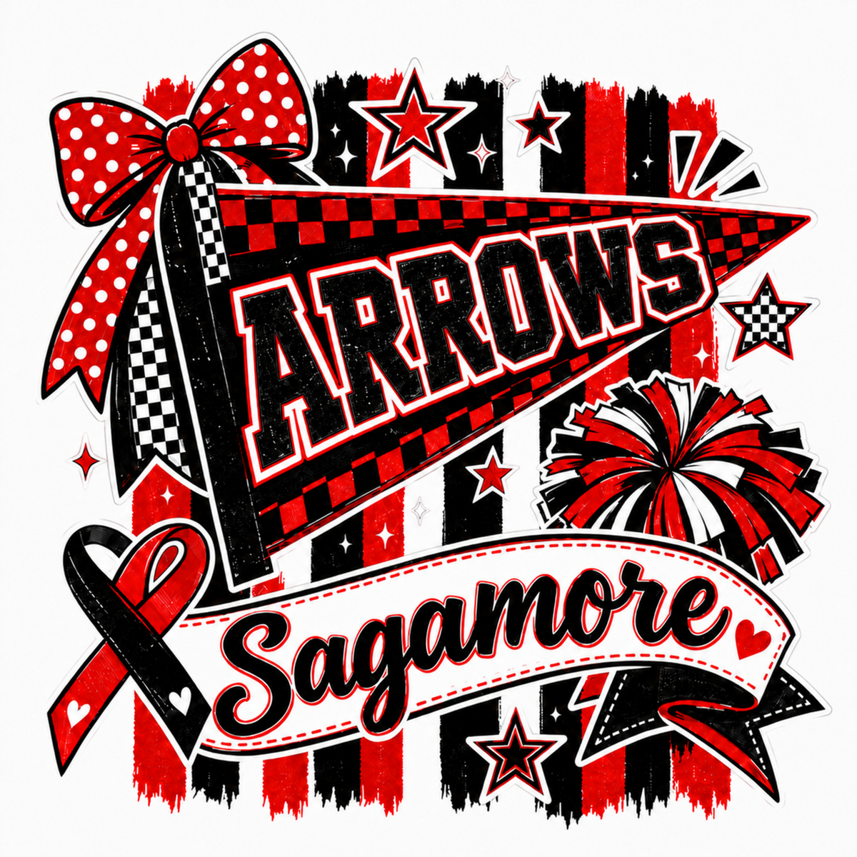SAGAMORE ARROWS CHEER SHIRT