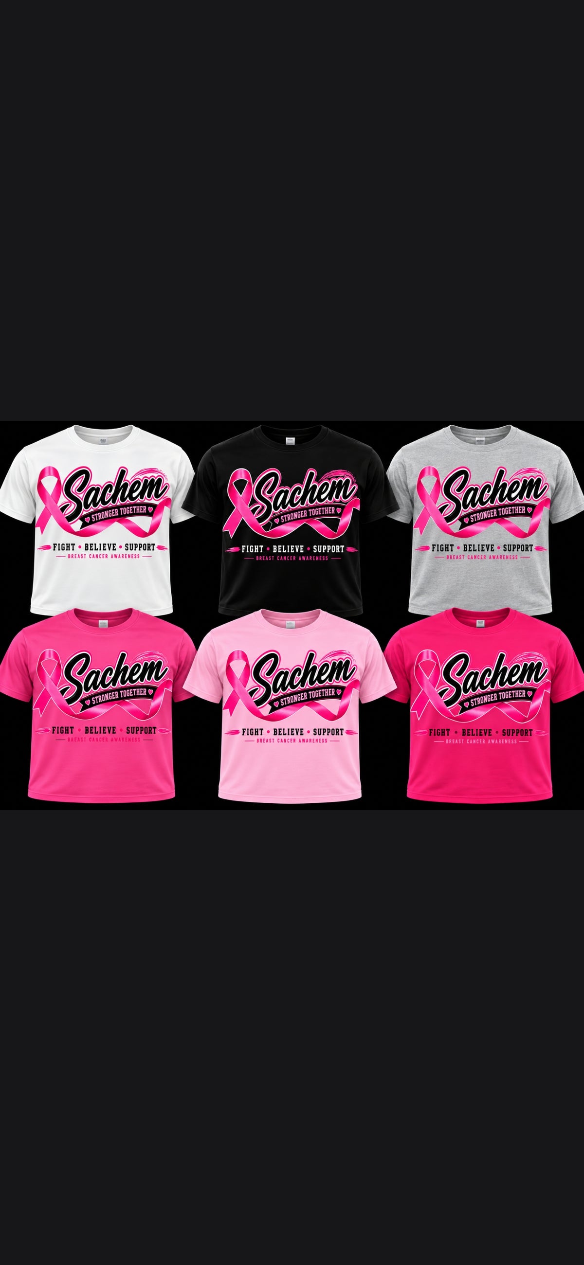 SACHEM SCHOOL CANCER AWARENESS SHIRT